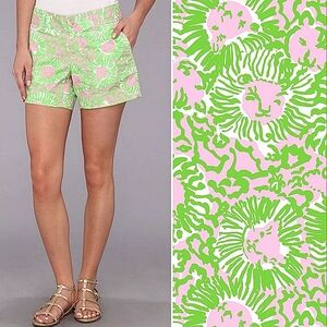 Lilly Pulitzer🌴Cabana Pink Sunnyside Lion Shorts